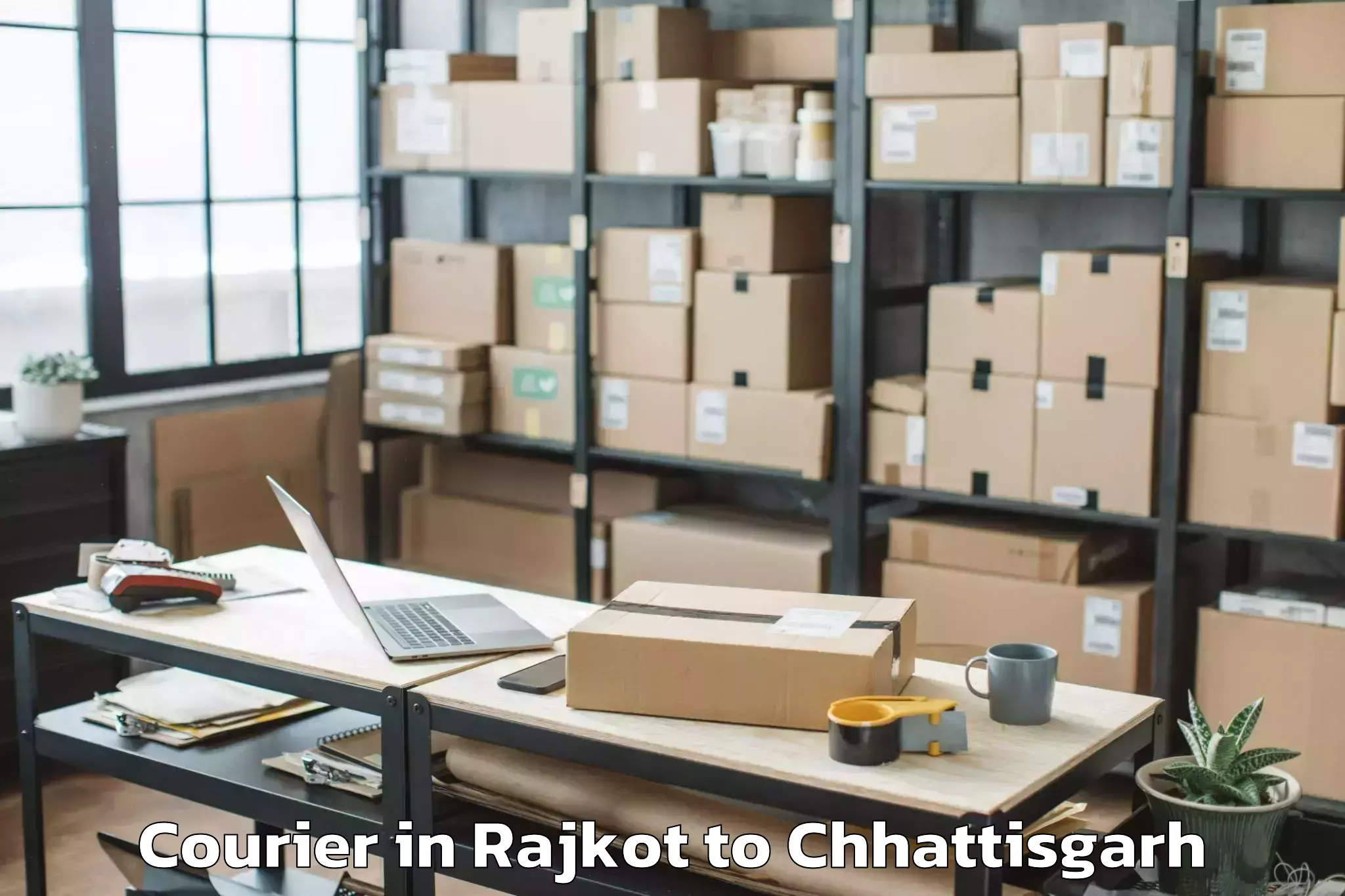 Reliable Rajkot to Pathalgaon Courier